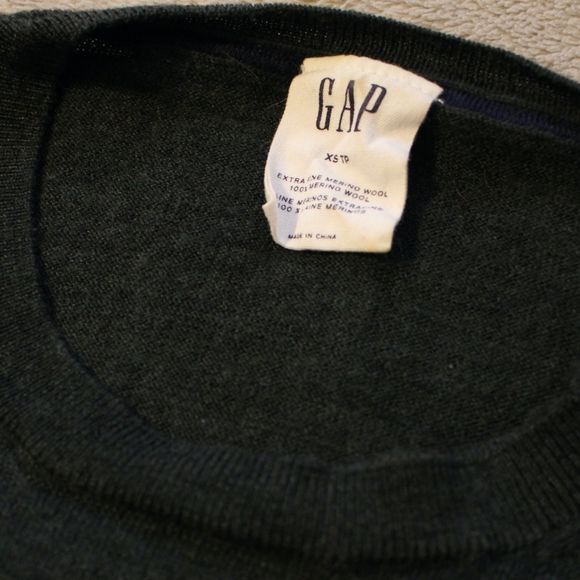 Gap | Merino Wool Crewneck Pullover Sweater Green - Picture 6 of 6